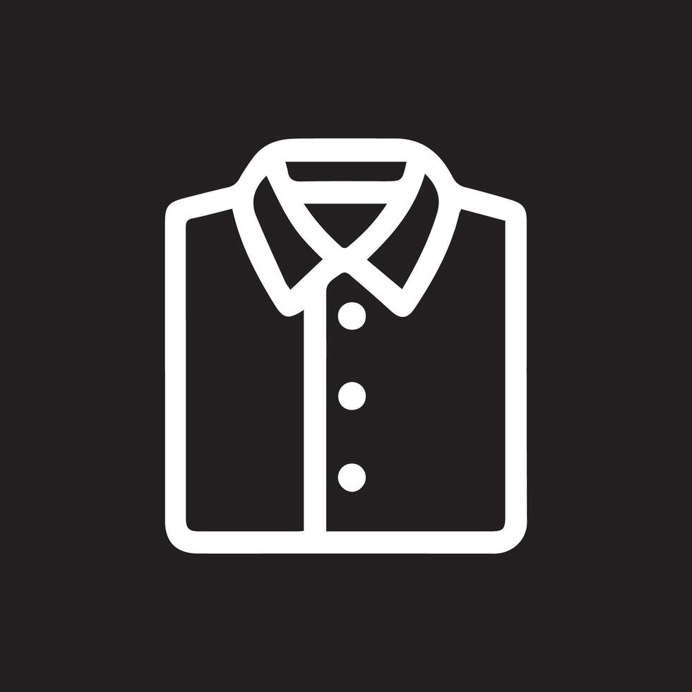 Crisp Folded Shirt Ready To Wear Stylish Clean Attire Wardrobe Staple vector