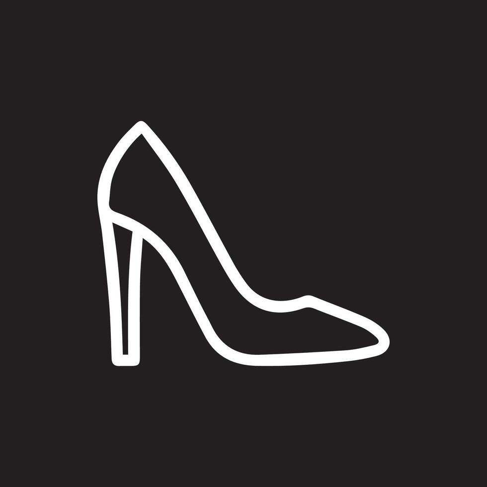 Elegant high heel shoe a stylish step forward in minimalist fashion vector