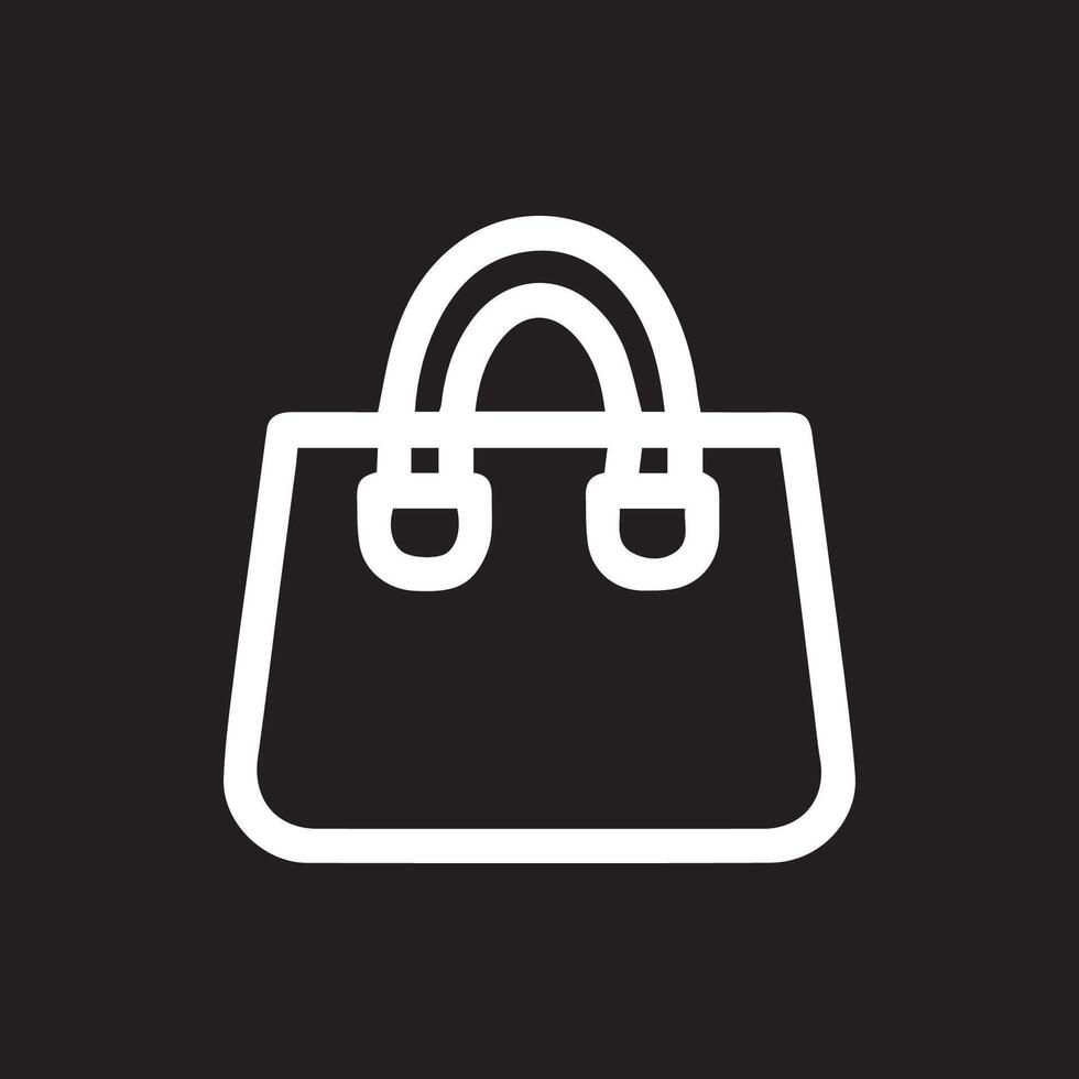 Chic Handbag Icon A Sleek and Modern Design For Stylish Projects vector