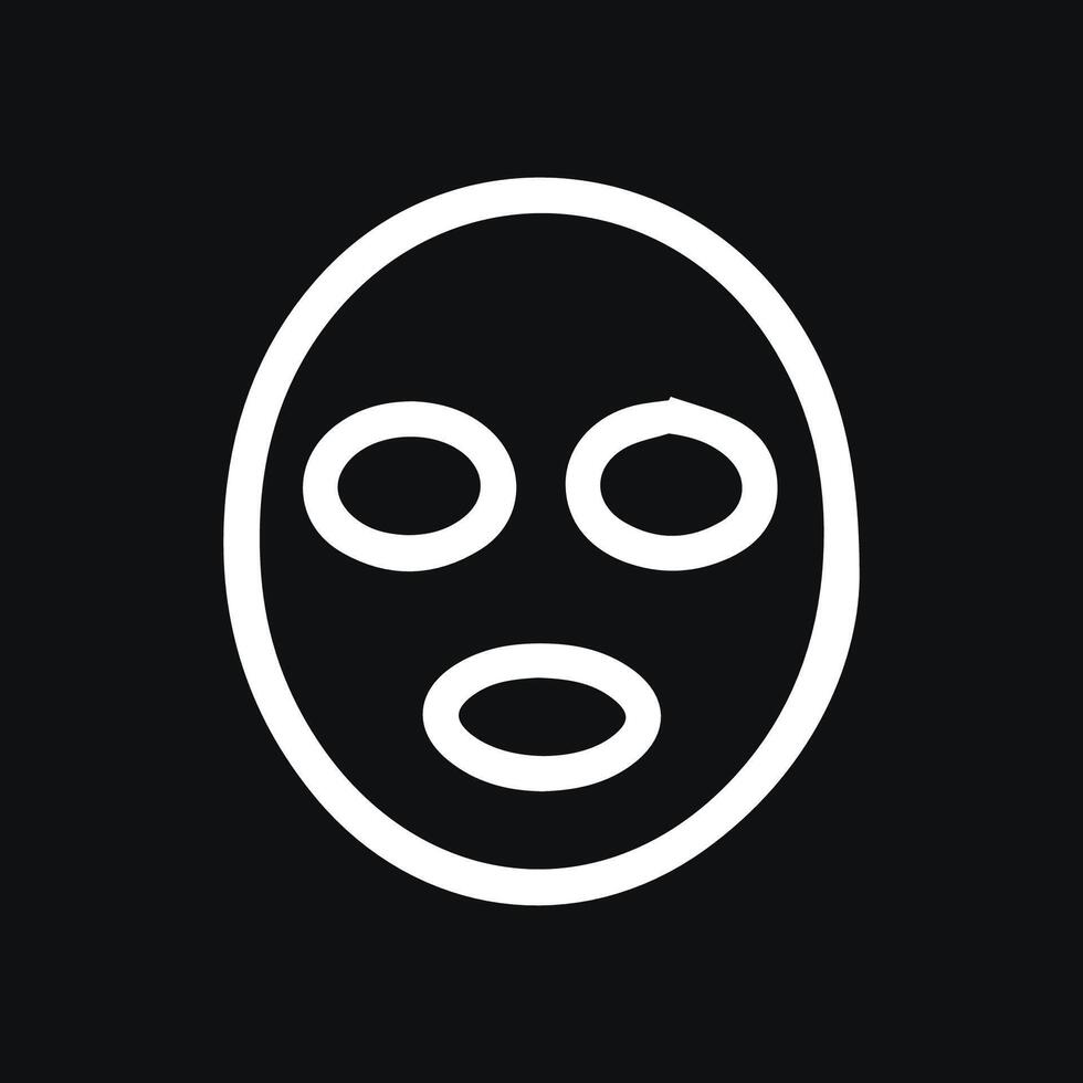 A Simple Icon of a Face Mask Perfect for Health and Beauty Designs vector