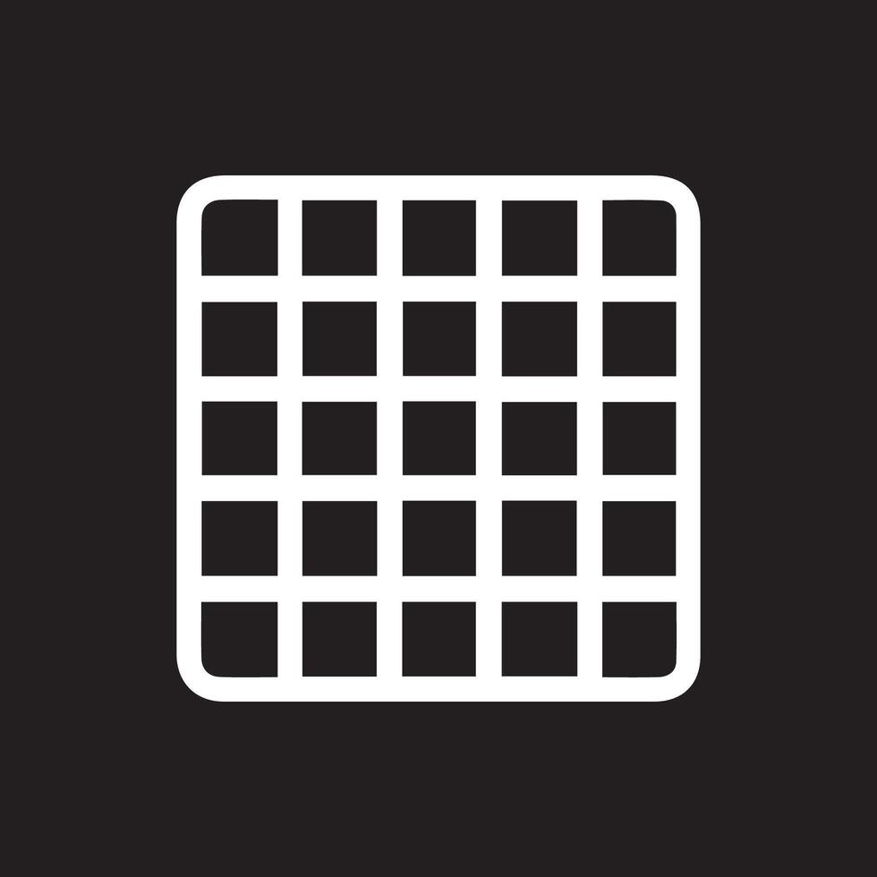 Grid Icon Symbolizing Structure and Organization for Design Elements vector