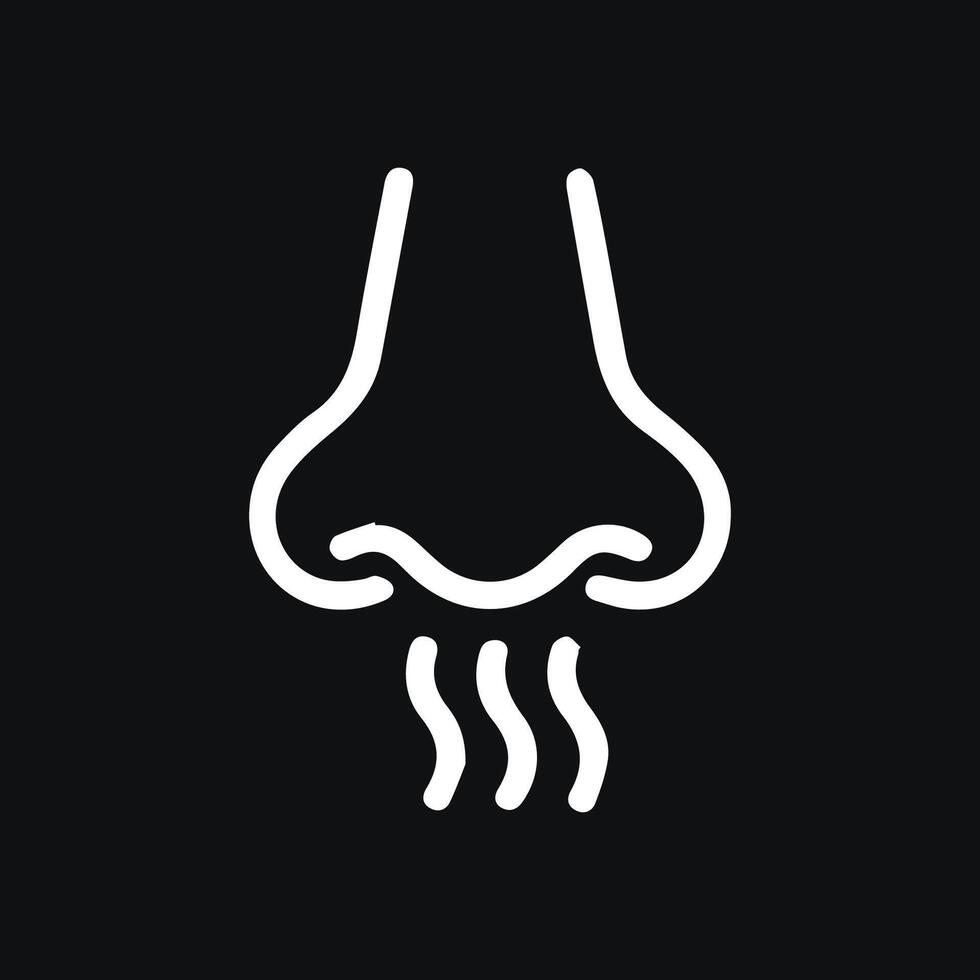 The Sense of Smell An Odor Perception Conceptual Design Template vector