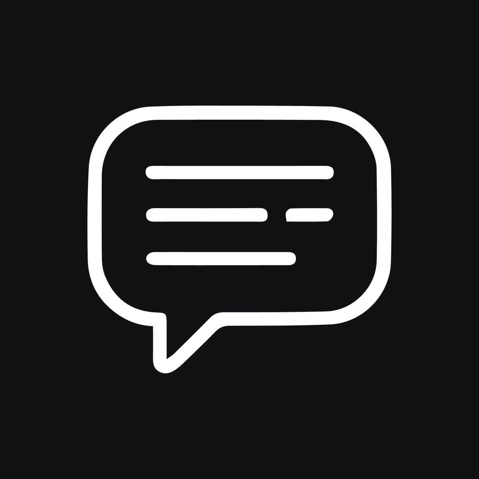 Engage in Conversations Communicate Through Chat Bubble Icon Symbol vector