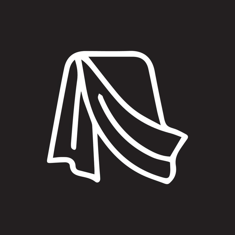 Cozy Cloth Graphic A Simple Elegant Icon for Design Projects vector