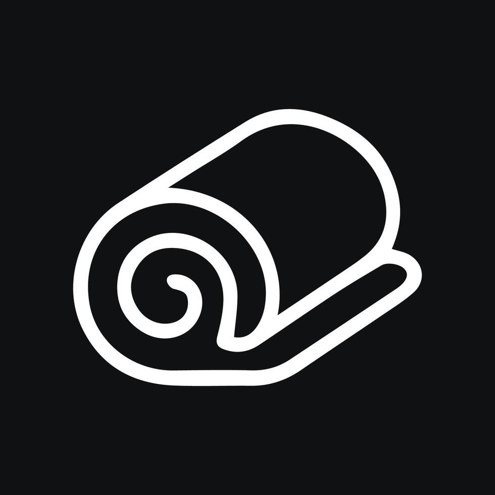 Unwind and Relax A Stylish Rolled Towel Ready for Your Comfort vector