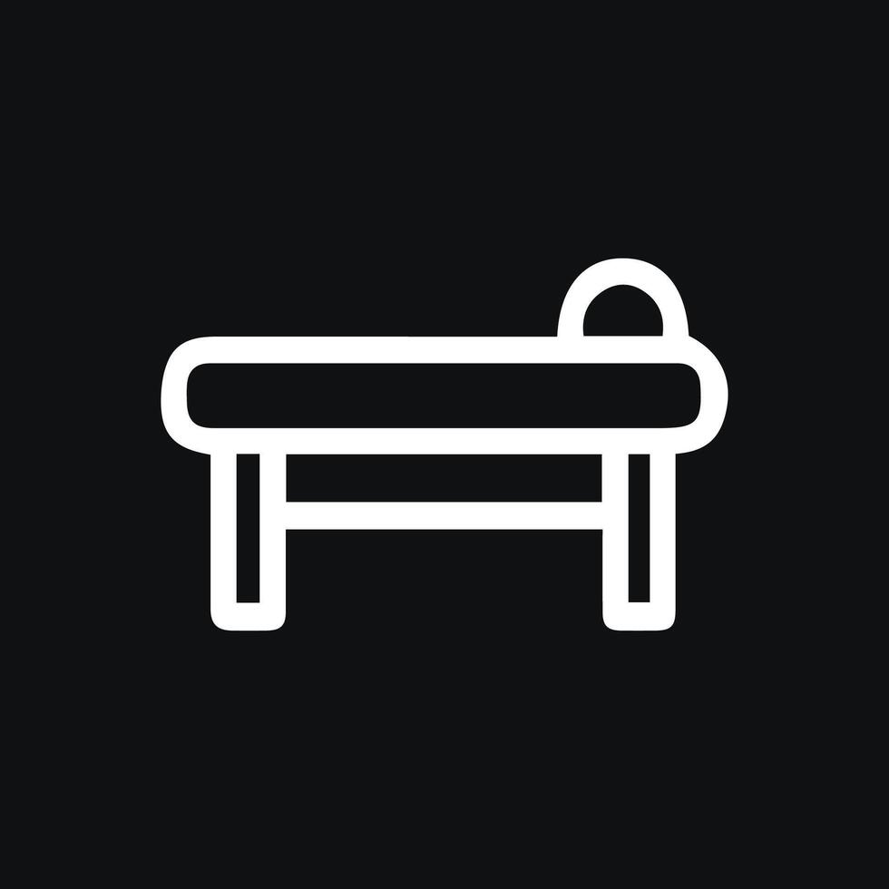 Simple Bed Icon for Restful Nights and Cozy Dreams in Minimalist Style vector