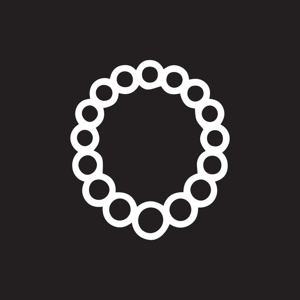 Abstract Circle Ring Design Geometric Shapes Elegant Decorative Motif vector