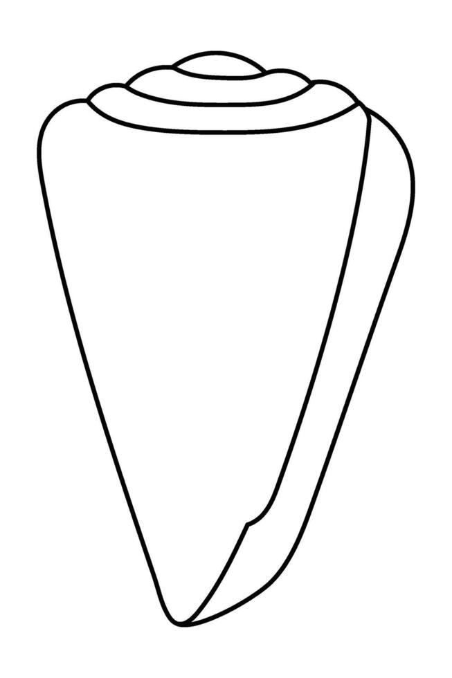 Simple black and white outline of a wrapped burrito. vector
