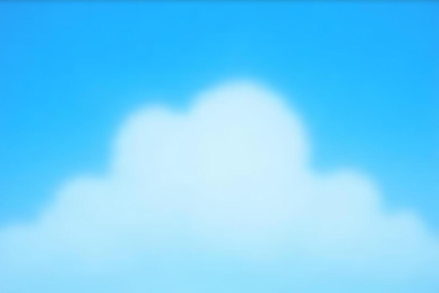 Clear blue sky with fluffy white clouds on a bright summer day vector