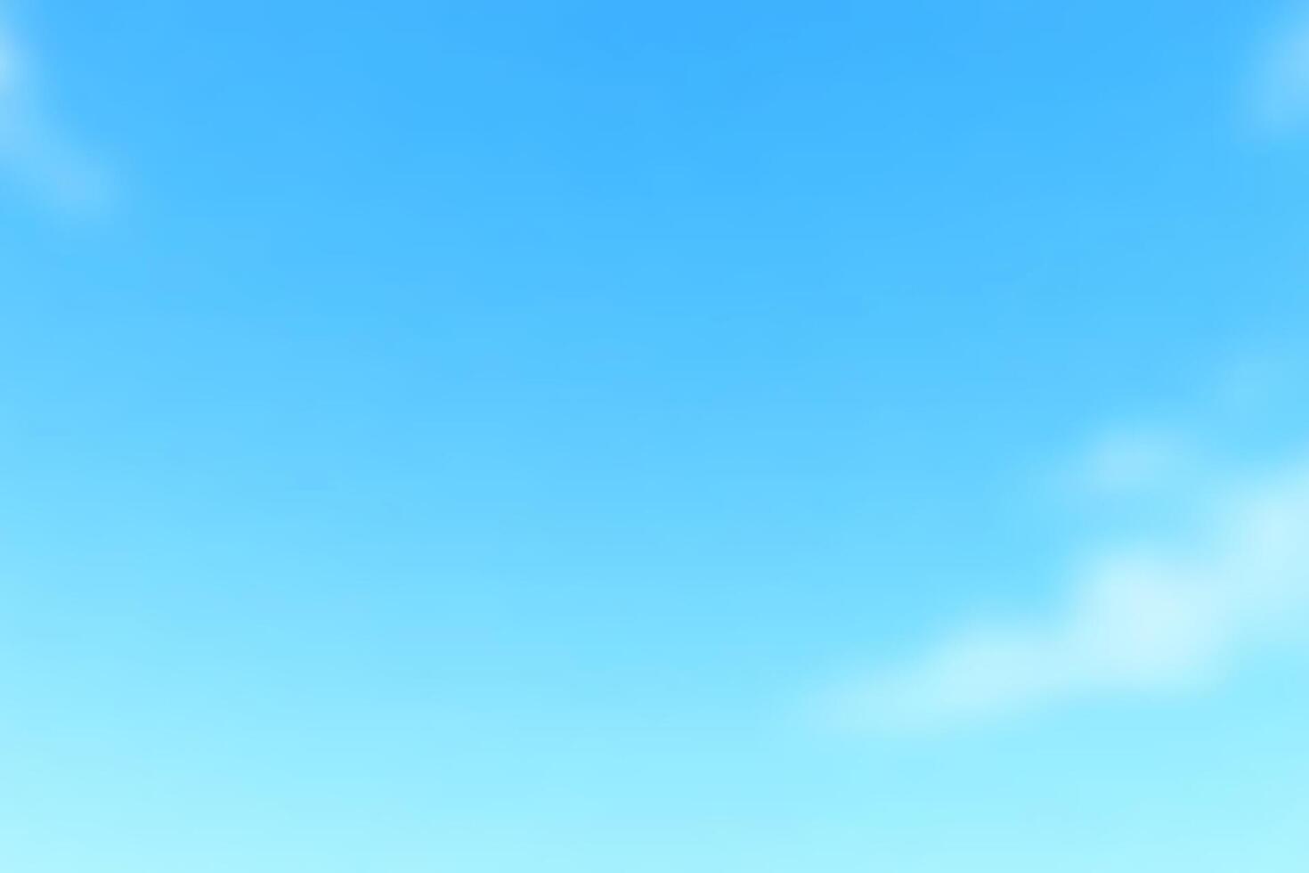 A bright blue sky filled with fluffy white clouds under clear daylight with an abstract and beautiful natural background. vector