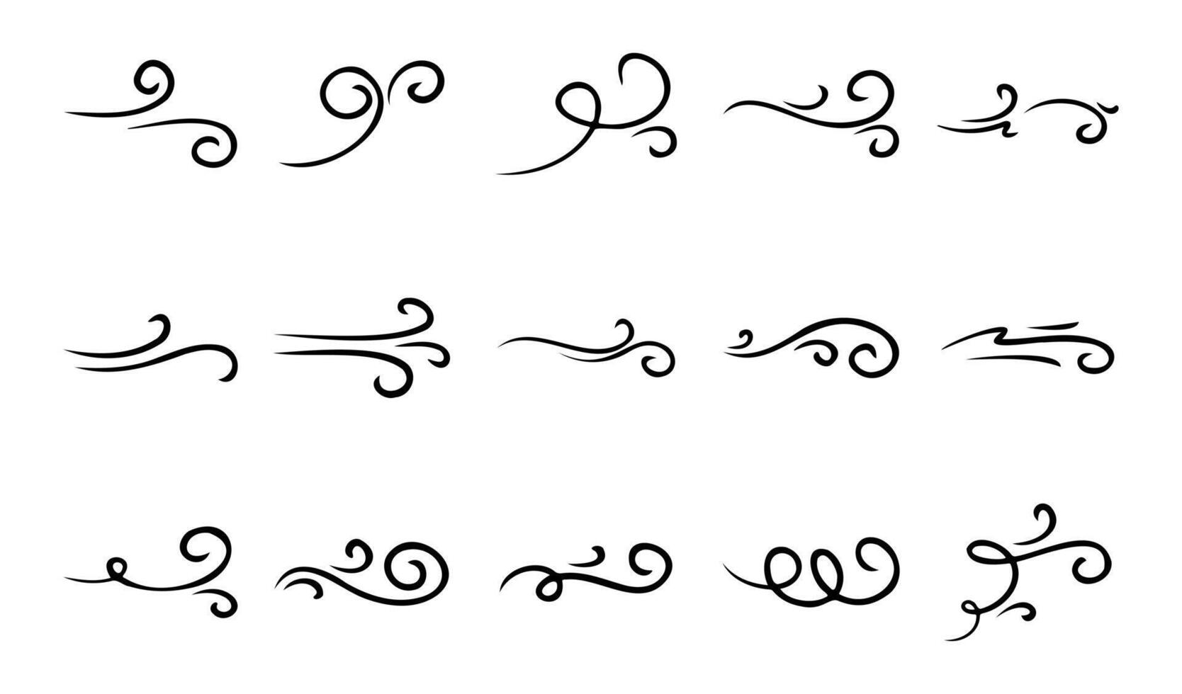 Collection of Windmills and Decorative Ornaments vector