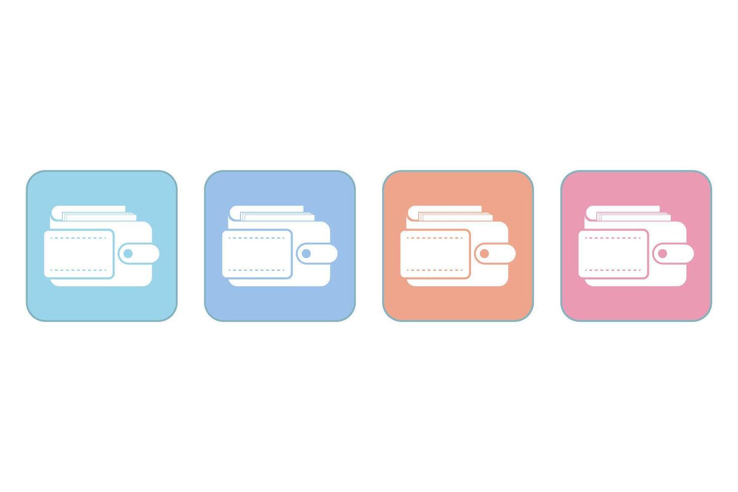 Digital wallet icon. Payment receipt. Customizable e-wallet with digital currency and various financial tools enhances the convenience of online transactions. flat illustration vector