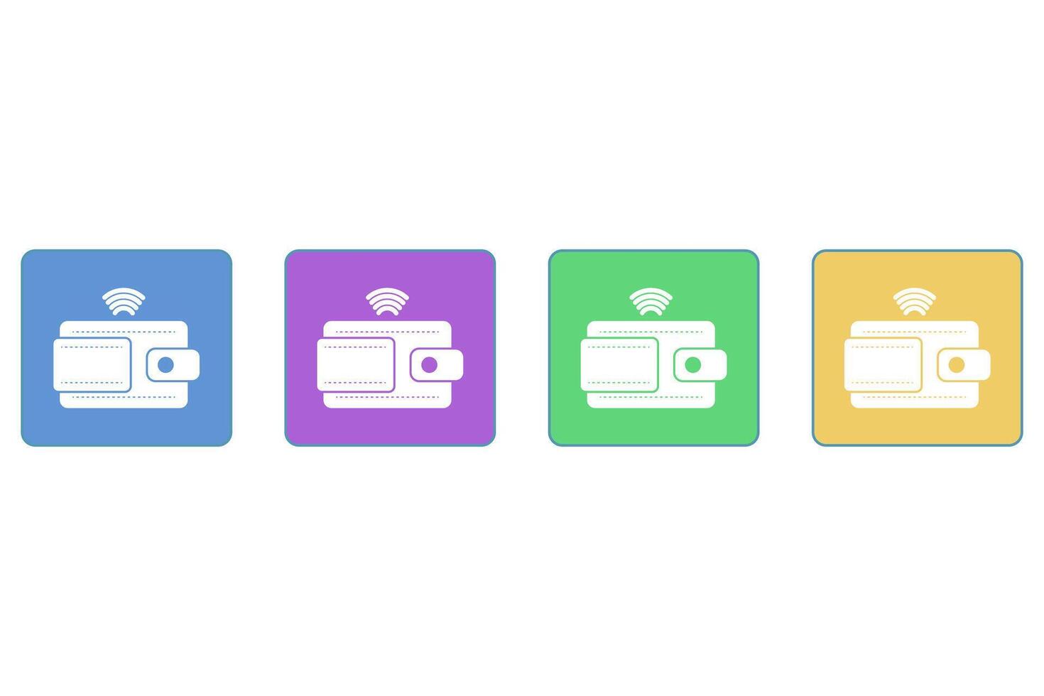 Digital wallet icon. Payment receipt. Customizable e-wallet with digital currency and various financial tools enhances the convenience of online transactions. illustration vector