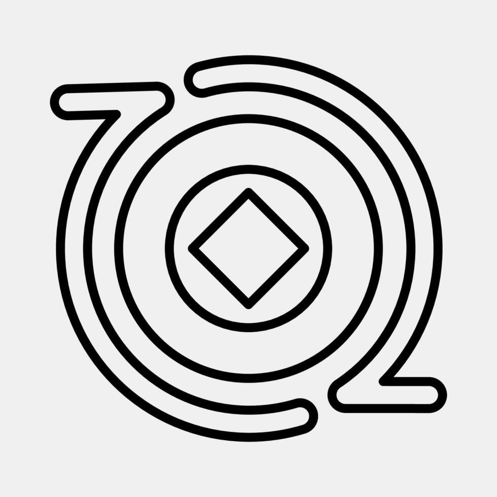 Icon crypto exchange. Crypto currency elements. Icon in line style. vector