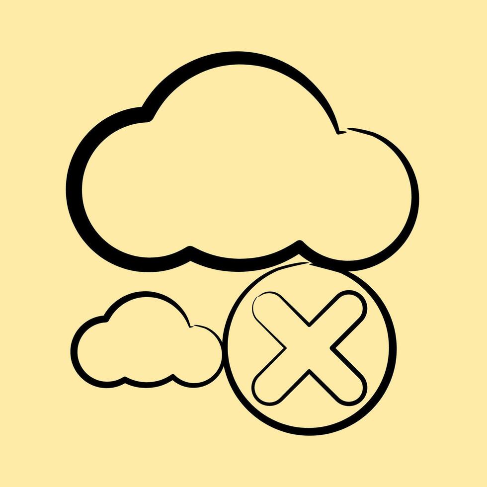 Icon zero emission. Renewable energy elements. Icon in hand drawn style. vector