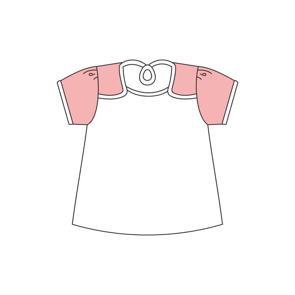 Cute Women's Patrun Dress vector