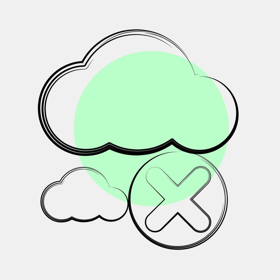 Icon zero emission. Renewable energy elements. Icon in color spot style. vector