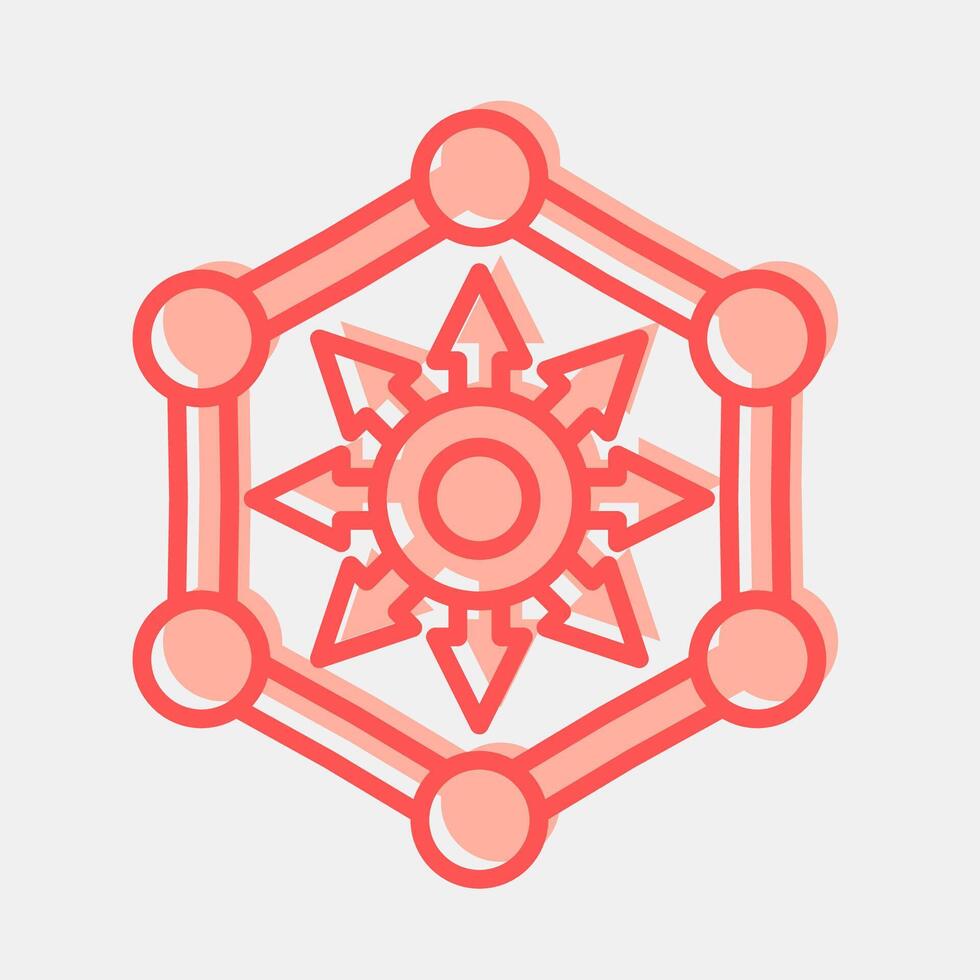 Icon defi. Crypto currency elements. Icon in two tone style. vector
