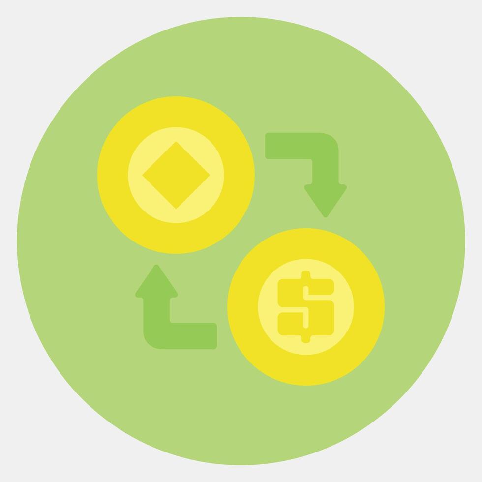 Icon arbitrage. Crypto currency elements. Icon in color mate style. vector