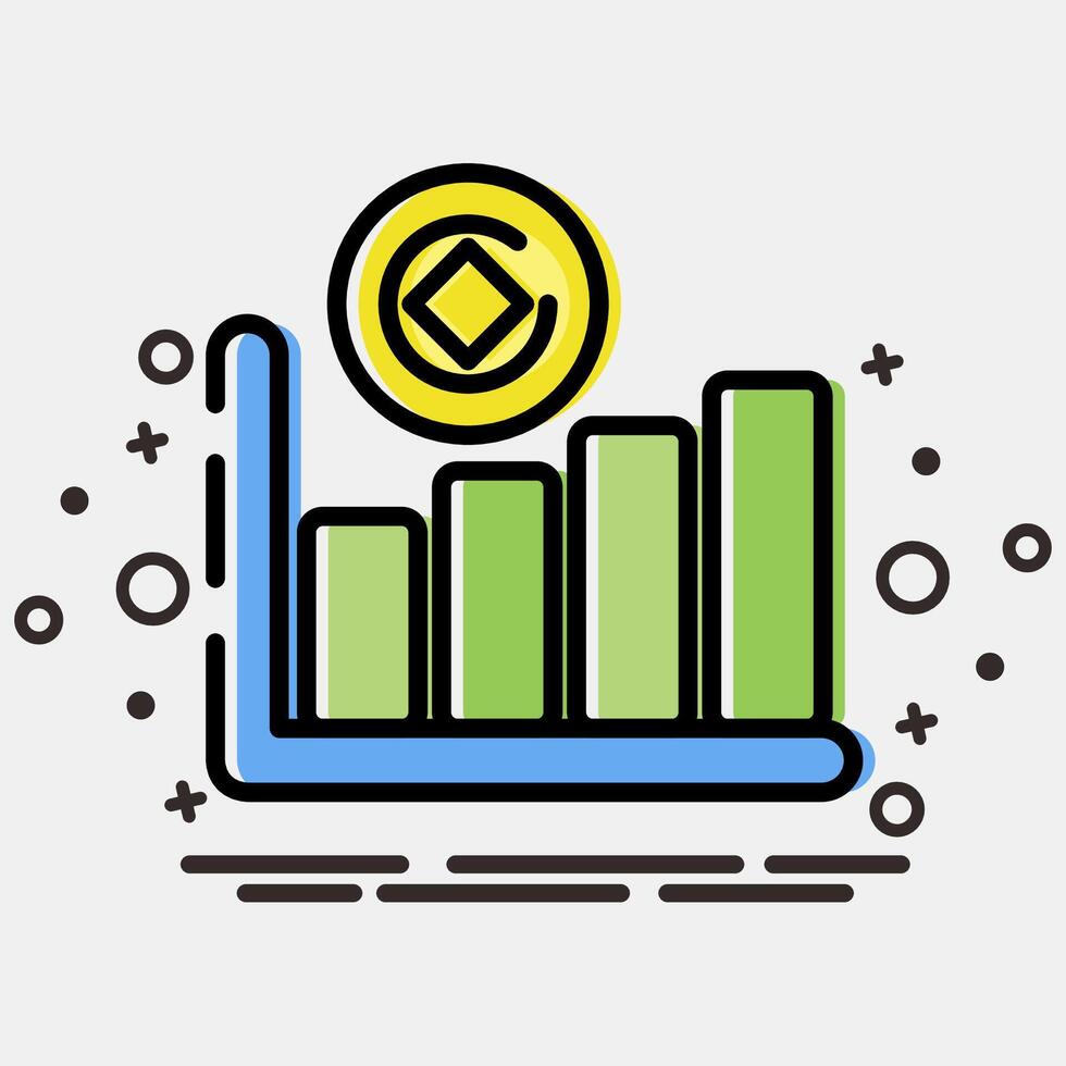 Icon hash rate. Crypto currency elements. Icon in MBE style. vector
