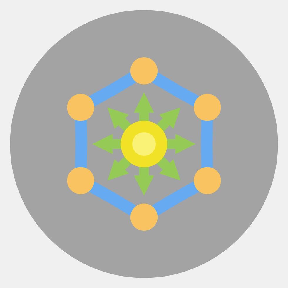 Icon defi. Crypto currency elements. Icon in color mate style. vector