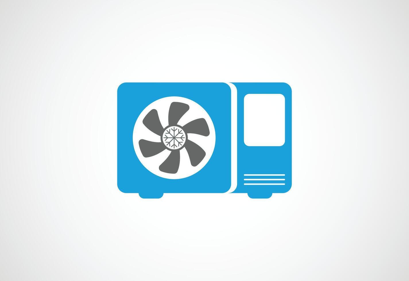 Air conditioner logo design. Cleaning and repairing Air conditioner, design Template. vector