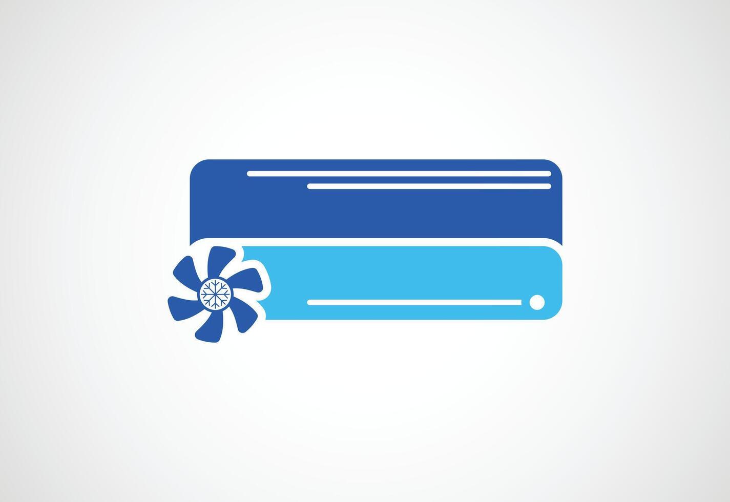 Air conditioner logo design. Cleaning and repairing Air conditioner, design Concept vector