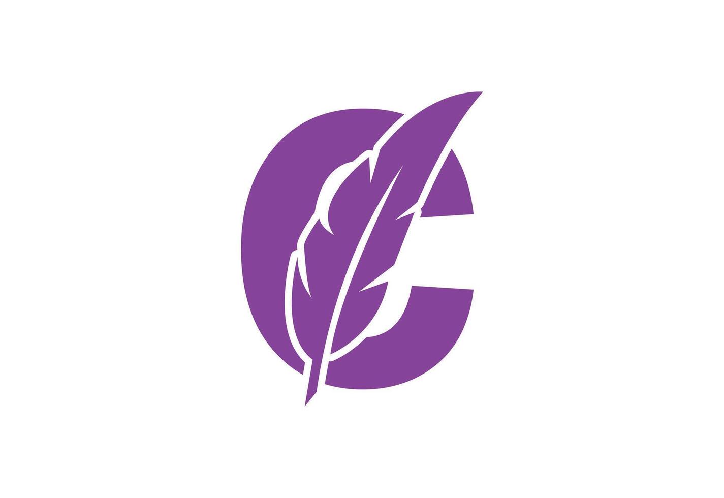 Initial Modern C letter logo design, design Concept vector