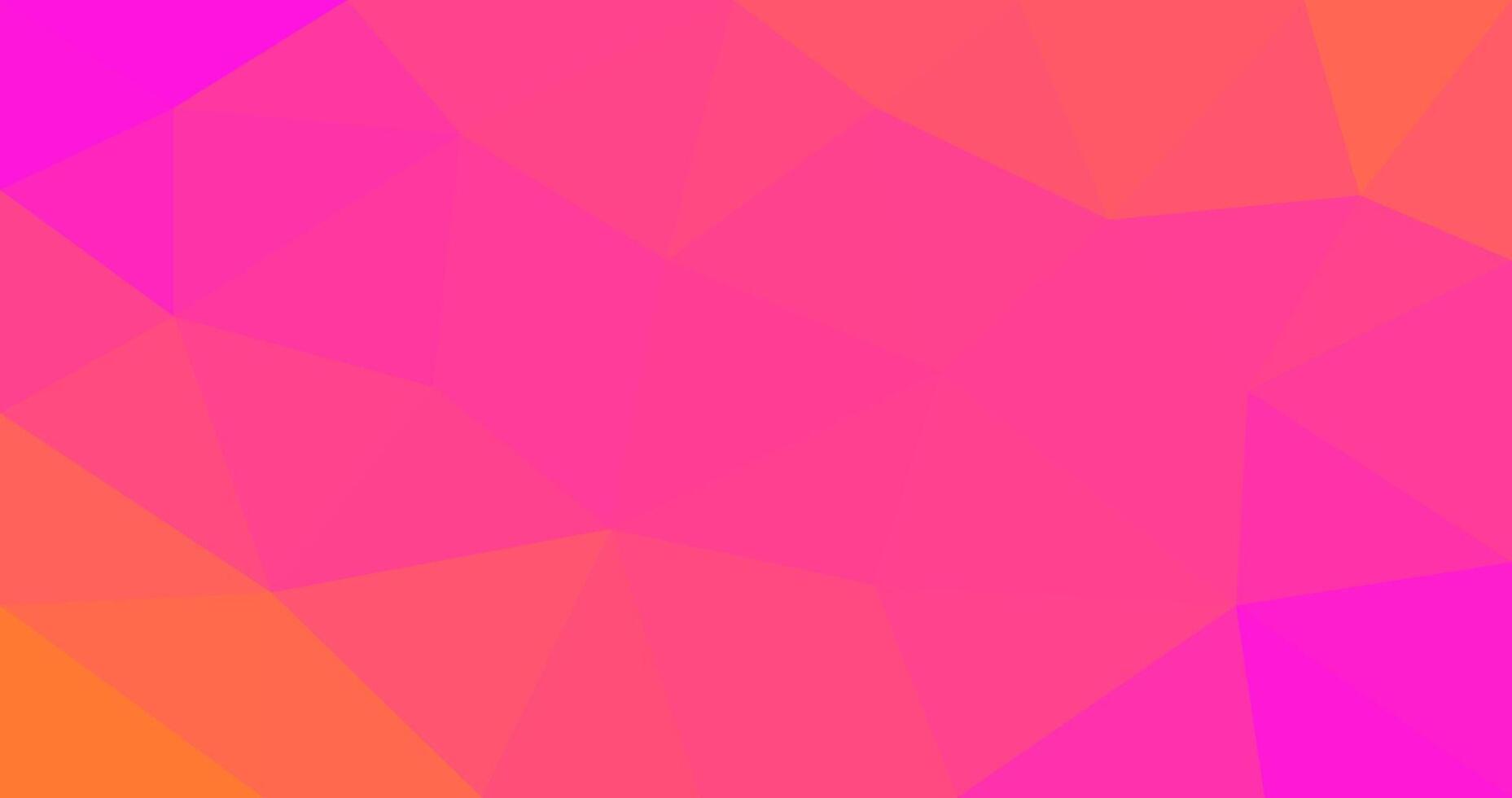 Abstract Pink Orange gradient low polygonal background Triangular vector