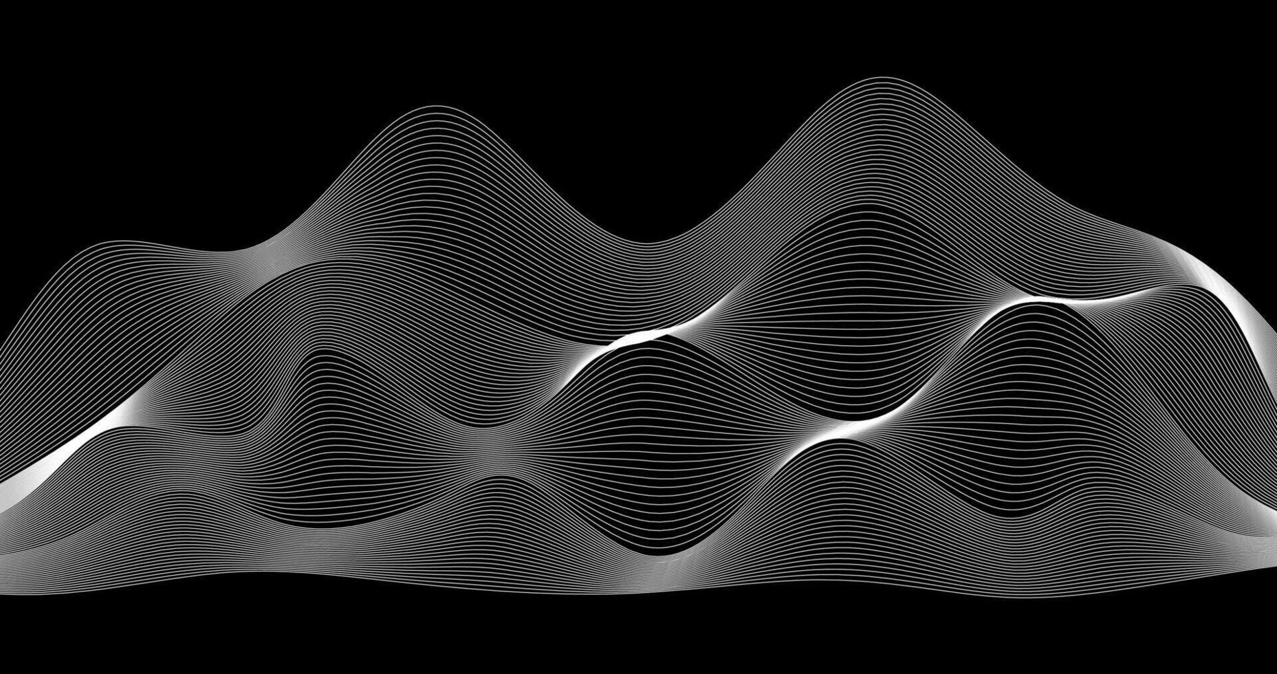 White Horizon Geography Abstract wave element background illustration vector