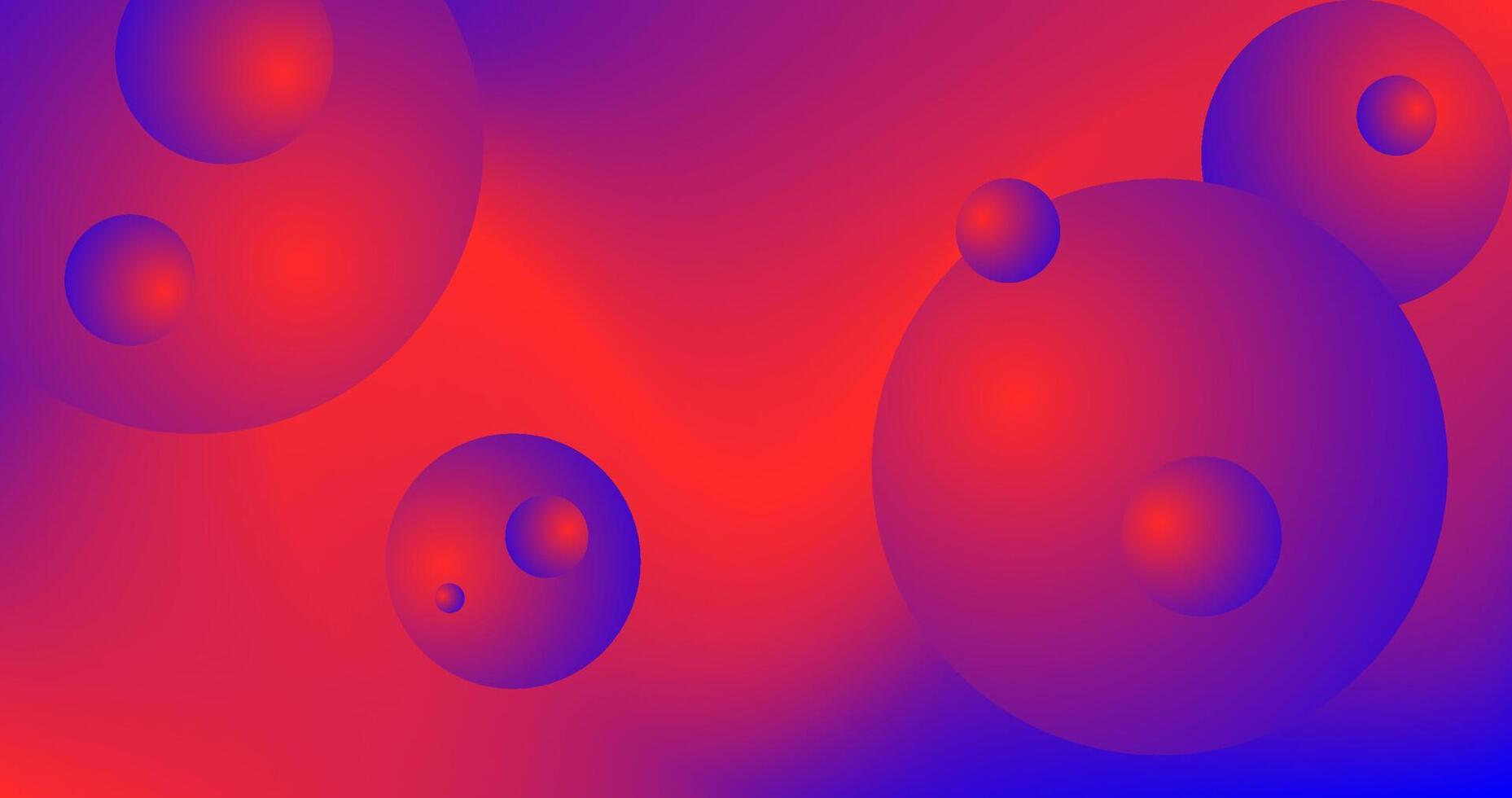 Gradient Abstract background with Spheres illustration Pink blue and purple Gradient vector