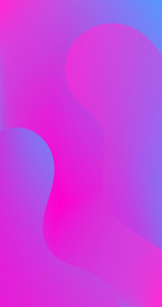 Pink Blue Gradient Abstract background with Fluid Shapes vertical graphic design vector
