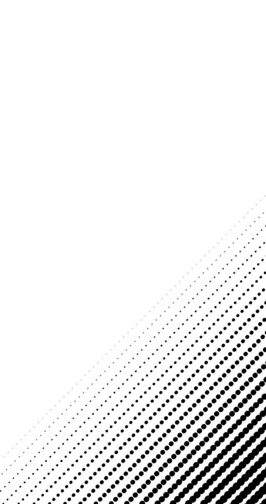 Halftone dots pattern at the edge of empty white vertical background vector
