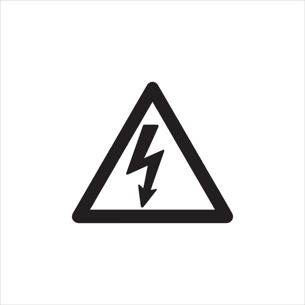Electrical icon with white background vector