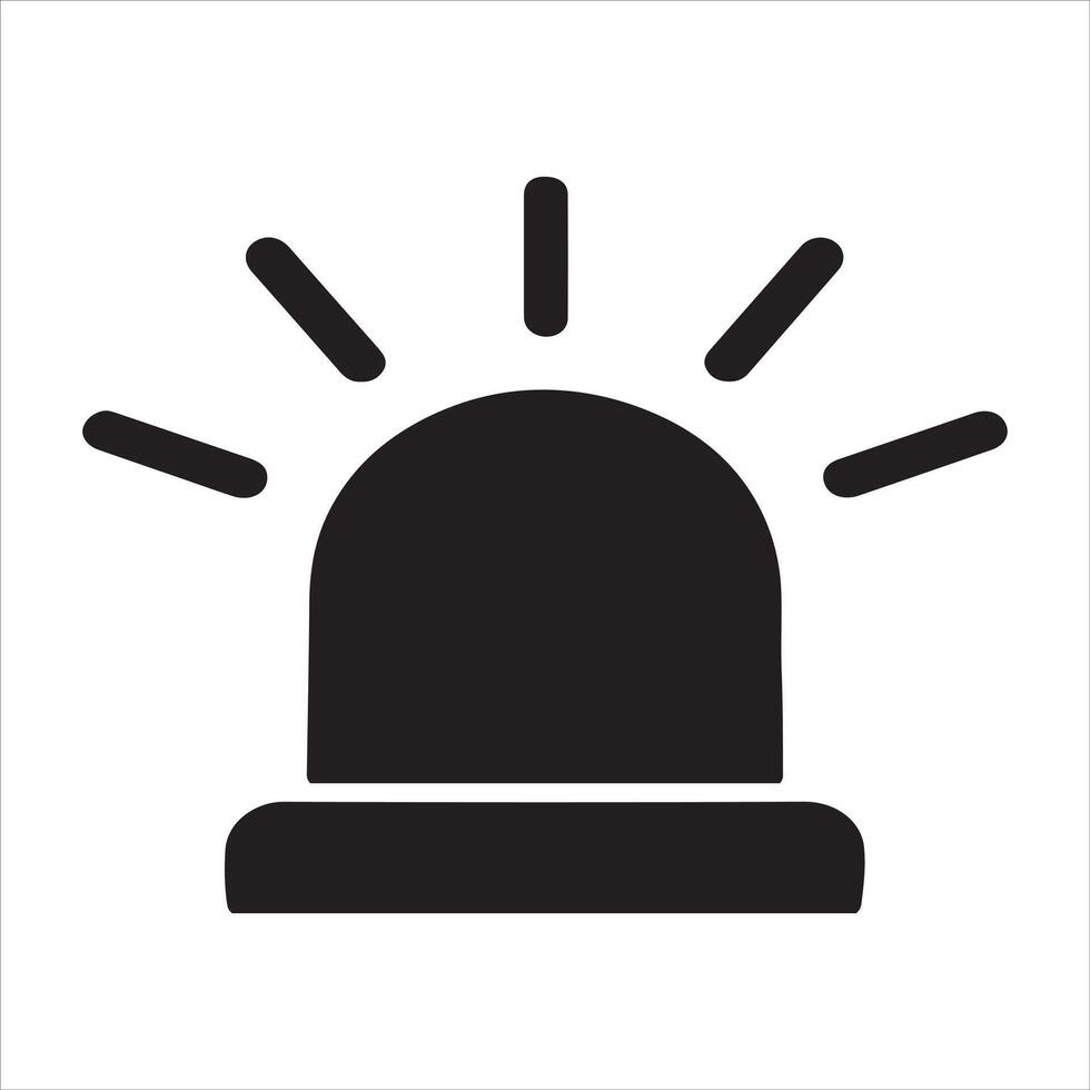 Emergency Signal icon with white background vector