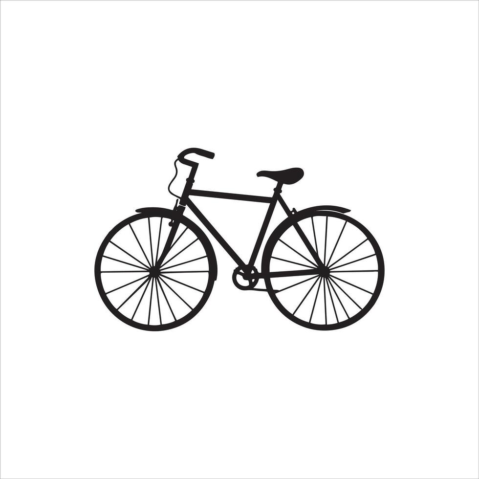 Bicycle Crossing with white background vector