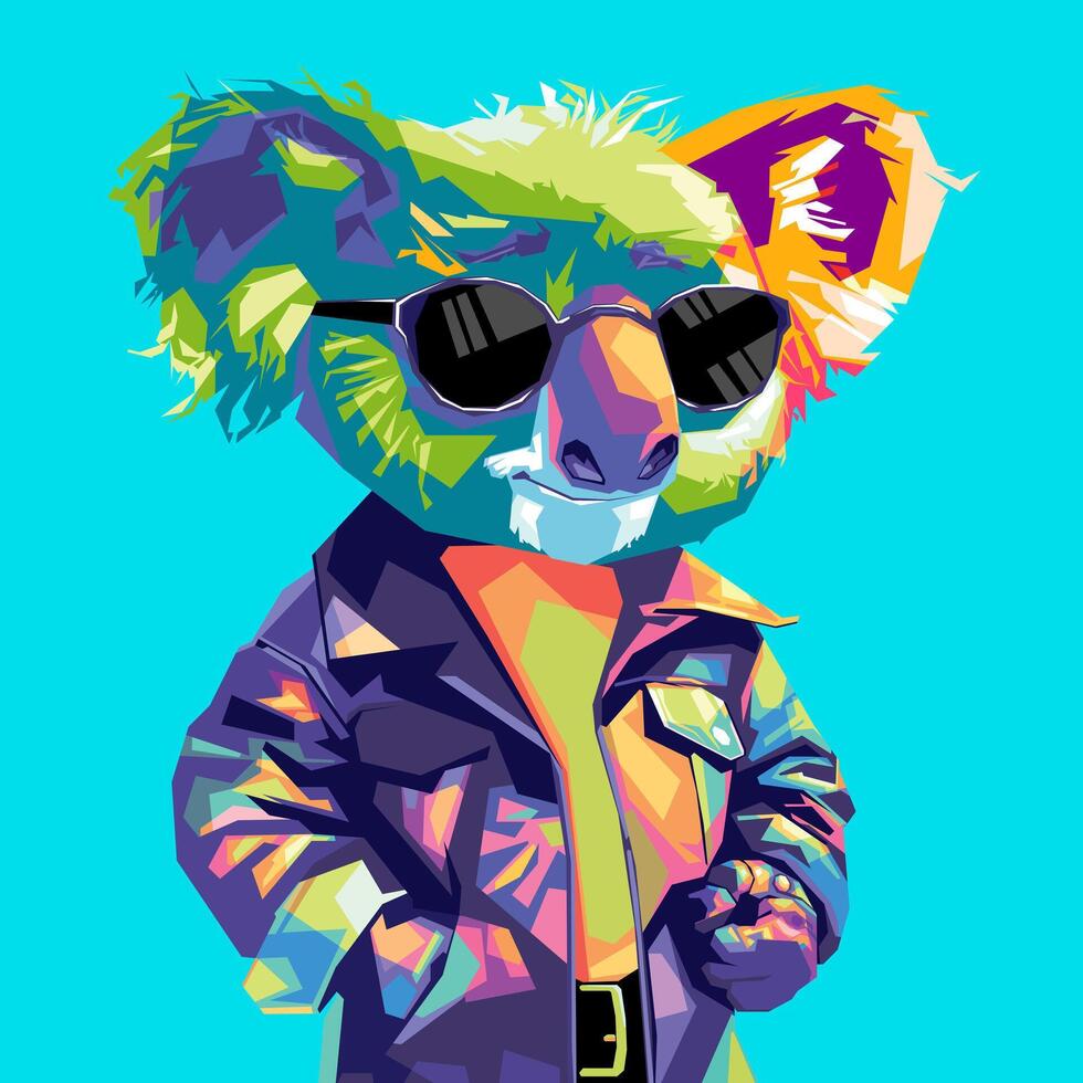 Koala WPAP pop art vector