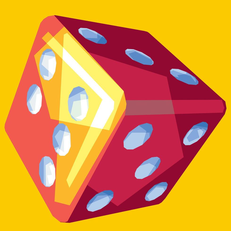 Dice in wpap vector