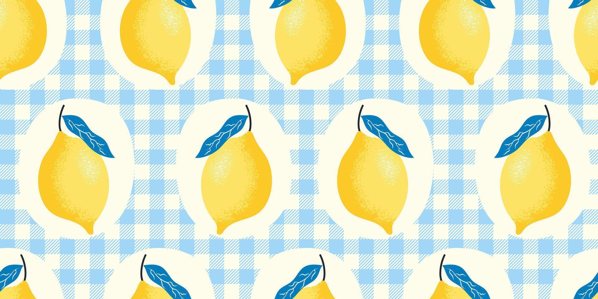 Seamless pattern with hand painted, rustic Mediterranean color palette. Colorful design for Italian summer kitchens. illustration vector