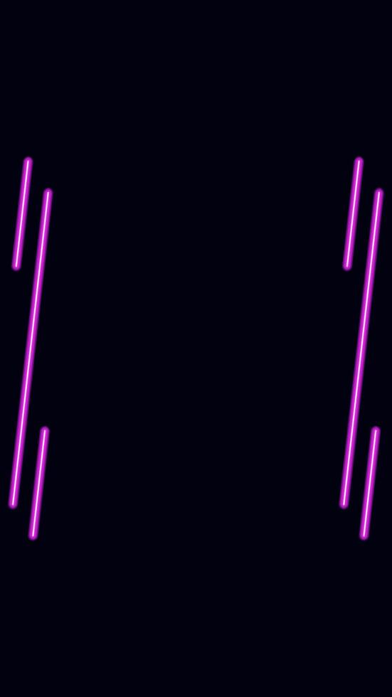 Neon pink vertical background glows in the dark, neon lines on the edges. Suitable for presentations, business, advertising, etc. vector