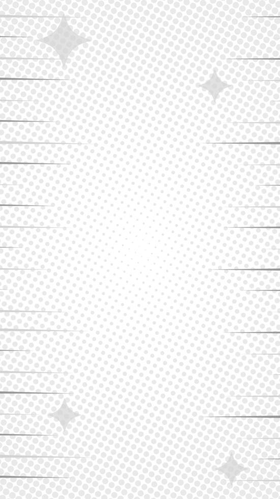 White halftone comic vertical background with fast sharp lines and stars. Suitable for comics, presentations, posters, etc. vector