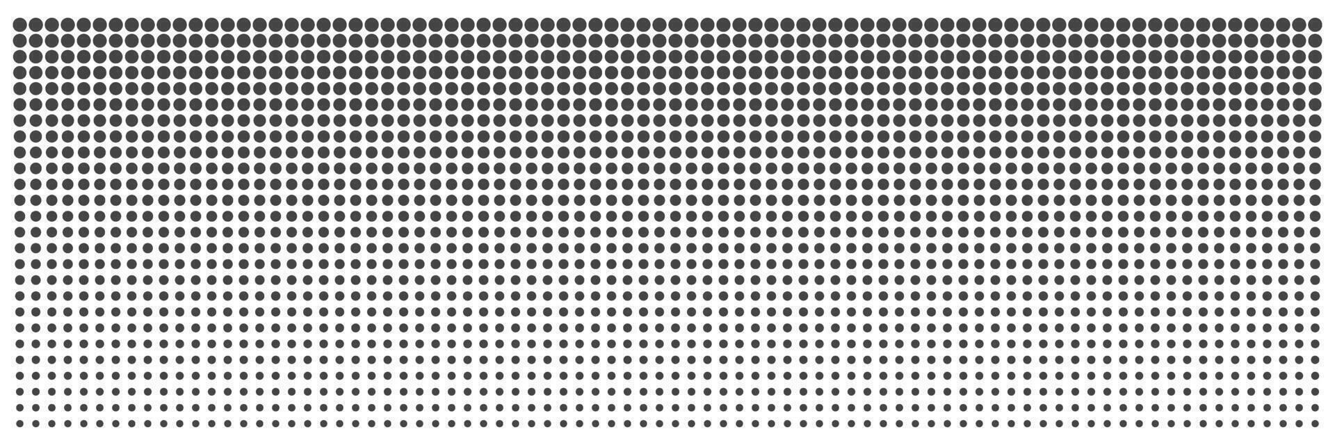 Halftone Dot Gradient Pattern Isolated vector
