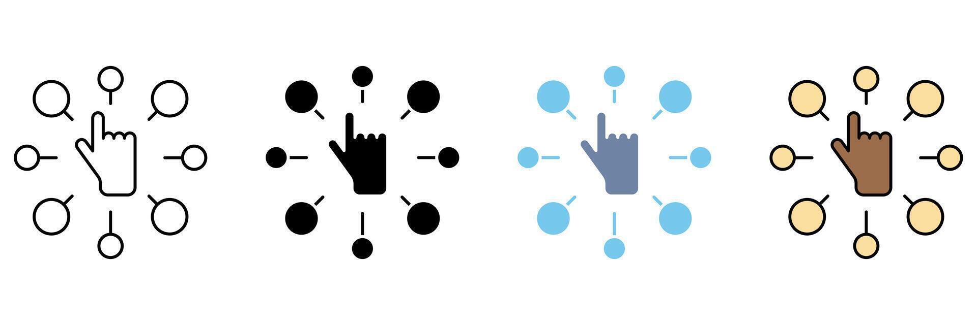 variety concept line icon. Simple element illustration. vector