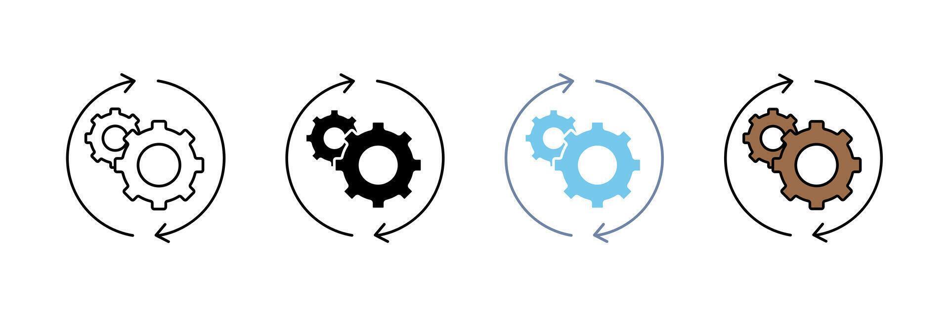 process line icon. Simple element illustration. vector