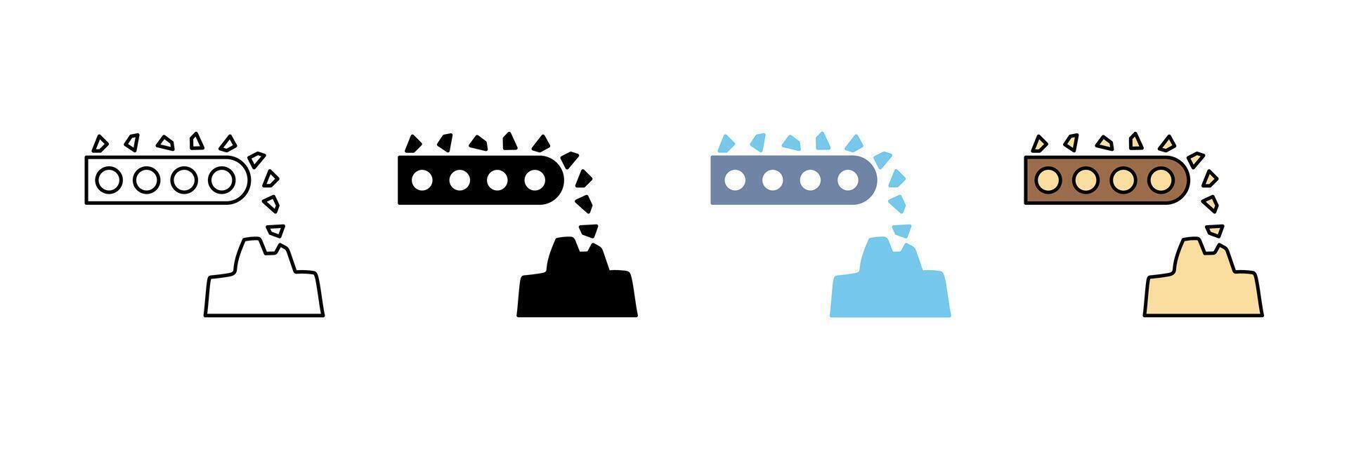 industrial concept line icon. Simple element illustration. vector