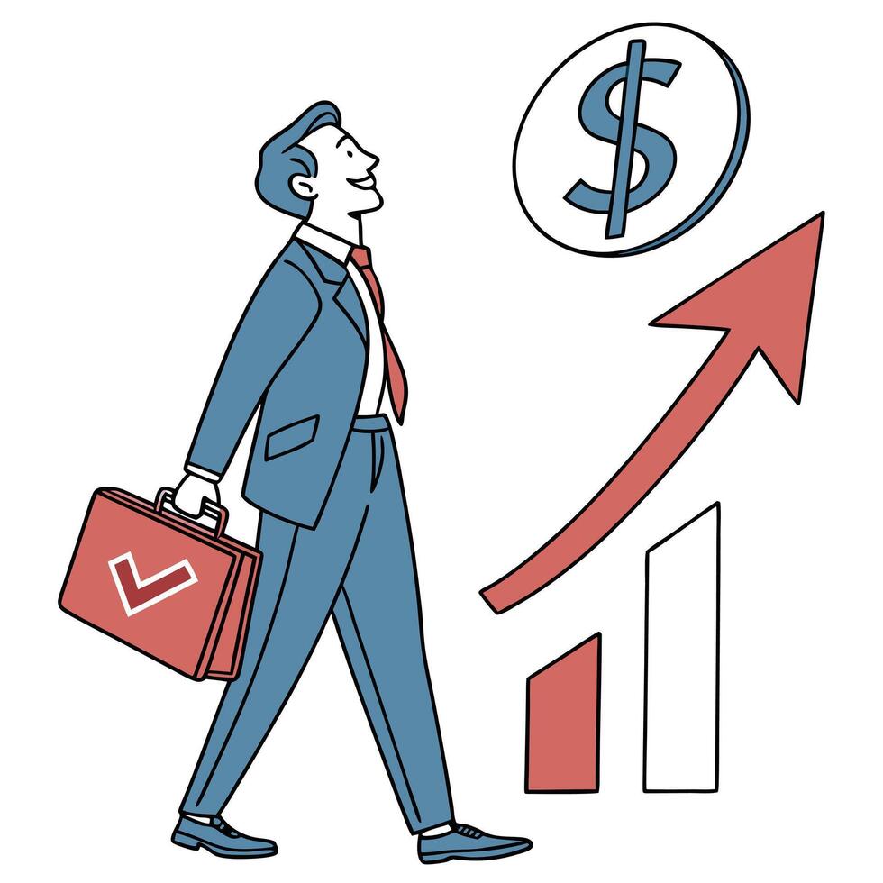 Achieving Financial Success Strategies for Growth and Prosperity vector