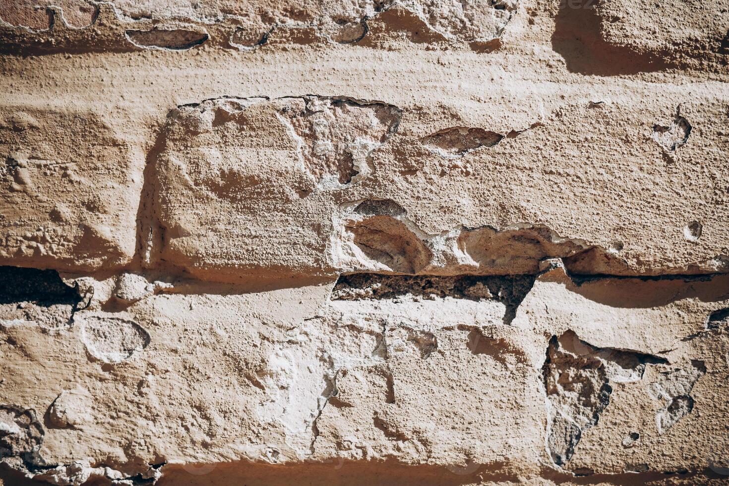 Textured wall featuring wear and patina of age in a urban setting during daylight photo