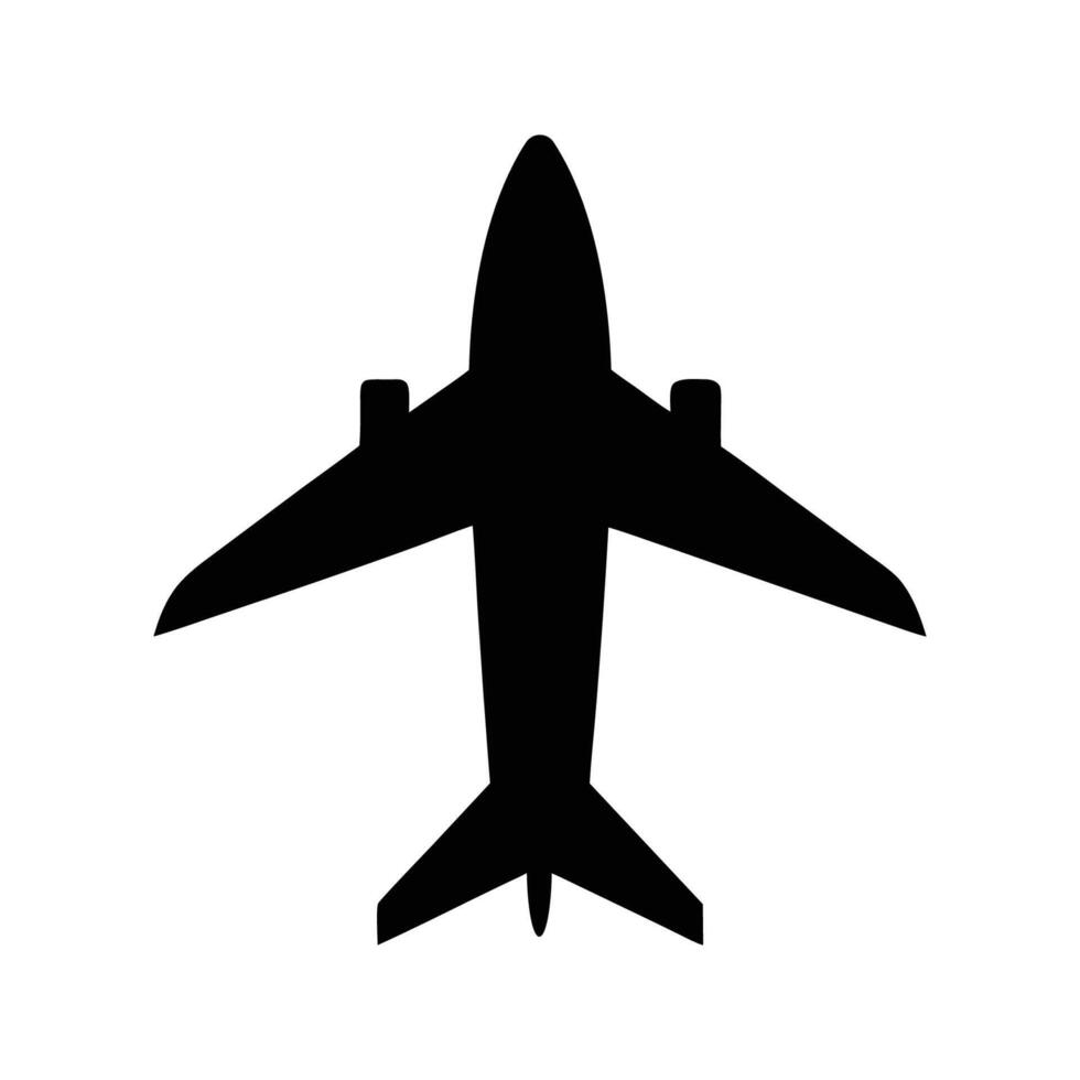 Airplane Silhouette Icon vector