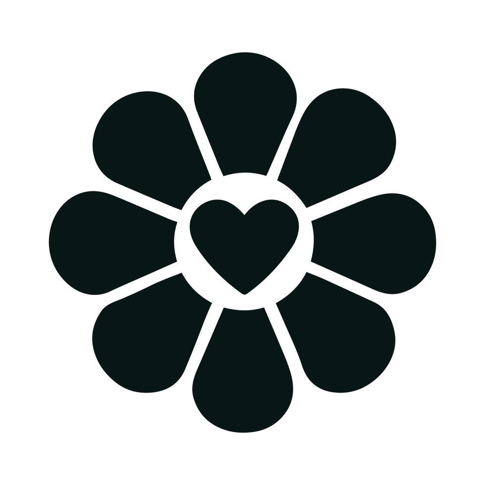 Floral Shape Petal Icon vector