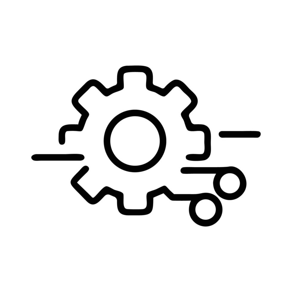 Settings Gear and Tool Icon vector